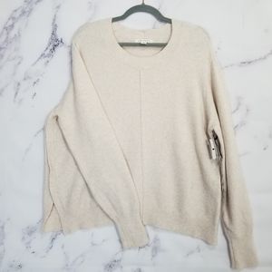 Treasure and Bond Pullover Beige Sweater